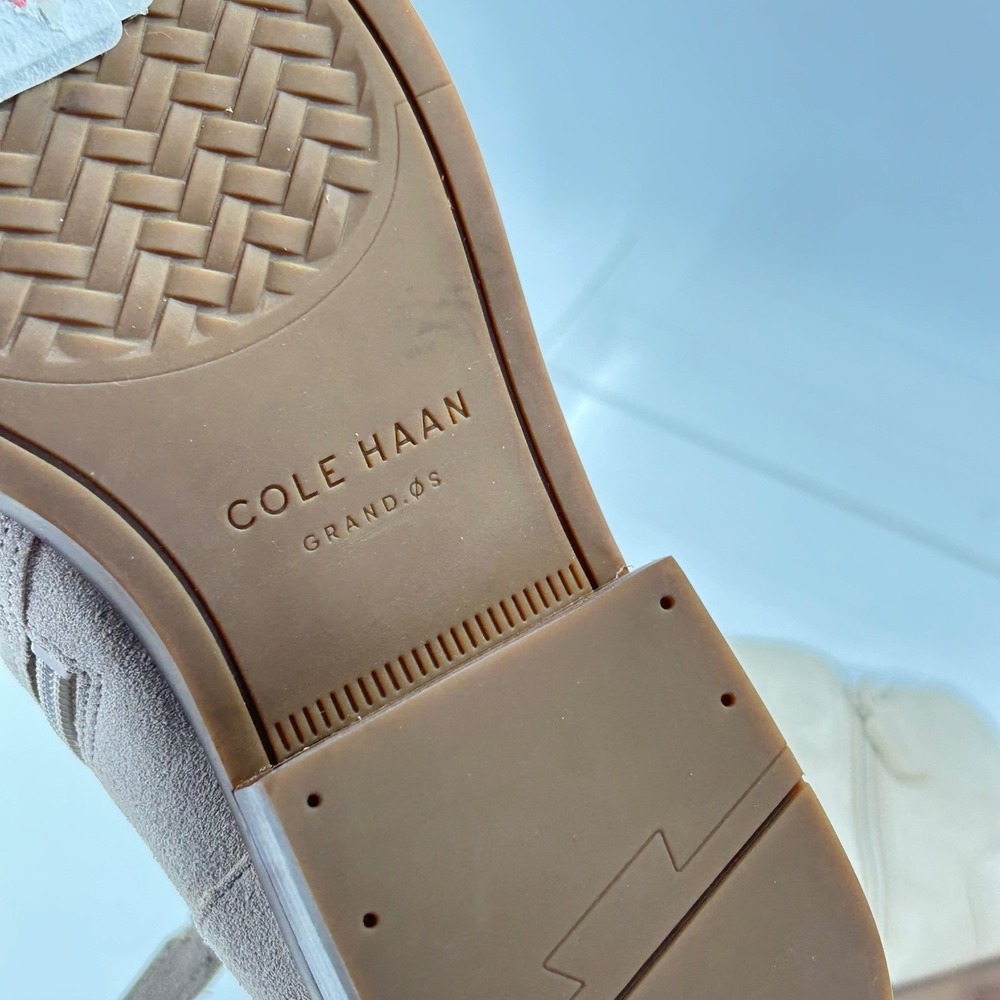 Cole Haan Grand OS Size 7 Suede Ankle Booties NEW Beige Waterproof Boots $298 - Picture 8 of 15